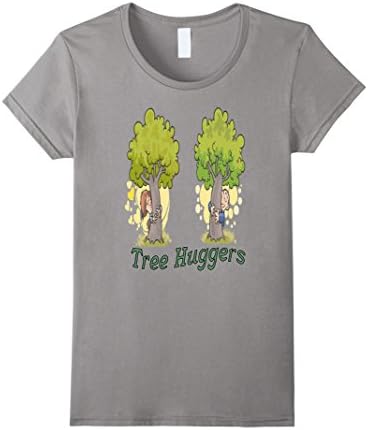 Tree Hugger Shirt Hippy Tree T Shirt Environmental Movement - Female Medium - Slate
