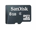 SanDisk Micro SDHC 8GB Class 4 Speicherkarte