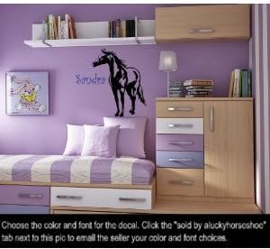 Personalized Vinyl Horse Decal Pony Wall Decor 23 X 28 inches