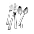 Reed & Barton Perspective Stainless Steel 65-Piece Flatware Set with Wooden Caddy, Service for 12