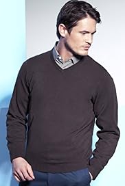 2 Longer Cashmilon V Neck Plain Jumper