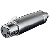 XLR Adapter 3-polig XLR Kupplung auf Cinch Kupplung
