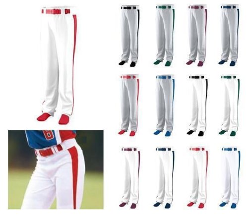 Deluxe "Extra-Wide" Pipping Baseball/Softball Pants Double Knit 14oz Relaxed Fit