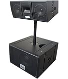 MUSYSIC Professional Line Array Active 2000W 10" Base with 2x6" Speaker System
