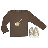 Elegant Baby Guitar Tee and Shoe Set, 12 Months