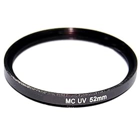 GSI Super Quality High-Definition 52mm Multi-Coated Ultra-Violet Clear Lens Filter.