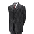 Jungen f�nf st�ck Schwarz Nadelstreifen Anzug 6 monate bis 15 Jahre