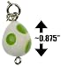 Yoshi Egg ~0.875" Mini Figure - New Super Mario Bros Wii Zipper Pull/Charm Series (Japanese Import)_s-1