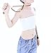 Vinaka Women's Strapless Short Chest Binder Tube Top for Tomboy Lesbian (M, White)