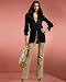 Apparel : Tunic-length V-neck cardigan