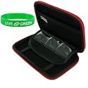 Nylon Hard Shell Case (Red) for Western Digital My Passport Essential 400 GB WDMERC4000 - Cherry Red