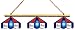 Imperial New England Patriots Licensed Three Shade Stained Glass Billiard Table Lamp
