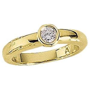 14K Yellow Gold Diamond Fancy Ring