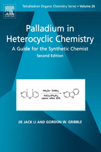 Cover image : Palladium in Heterocyclic Chemistry: A Guide for the Synthetic Chemist (Tetrahedron Organic Chemistry)