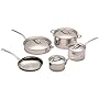KitchenAid Five-Ply Stainless-Steel Clad 9-Piece Cookware Set
