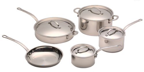 Childrens Toyshop  Kitchen & Housewares : KitchenAid Five-Ply Stainless-Steel Clad 9-Piece Cookware Set