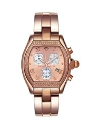 Aqua Master Mens or Womens Sortie Series Stainless Steel Diamond Watch, 1.25 ctw in Rose dial