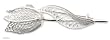 Brooch, 'Silver Tulip' 1.8" W 0.5" L