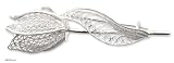 Brooch, 'Silver Tulip' 1.8 W 0.5 L