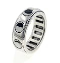 Sterling Silver Lunar Phases of the Moon Spinning Spin Band Ring (Size 4,5,6,7,8,9,10,11,12,13,14,15)