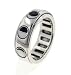 Sterling Silver Lunar Phases of the Moon Spinning Spin Band Ring (Size 4,5,6,7,8,9,10,11,13,14,15)