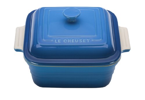 Le Creuset Stoneware 3-Quart Square Casserole with Lid, Marseille