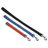 Double Ply Nylon Traffic Leads - Without Panic Snap Black 12"