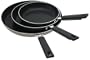 Farberware 3-Piece Nonstick Frying Pan Set with Rubberized Handles