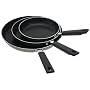 Farberware 3-Piece Nonstick Frying Pan Set with Rubberized Handles