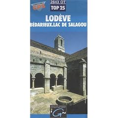Carte de randonn�e : Lod�ve - B�darieux