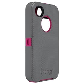Buy OtterBox Defender Series Hybrid Case & Holster for iPhone 4 & 4S - Retail Packaging - Peony Pink Gunmetal Grey