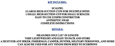 Coghlan's Snake Bite Kit Camping Survival First Aid Extractor Sting Army Venom