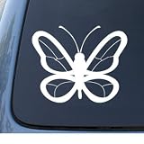 BUTTERFLY 2 Car, Truck, Notebook, Vinyl Decal Sticker #1252 | Vinyl Color: White 41EV9o5FjzL. SL160 BUTTERFLY 2 Car, Truck, Notebook, Vinyl Decal Sticker #1252 | Vinyl Color: White