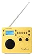 Tivoli Audio SongBook AM / FM Alarm Clock Travel Radio, Yellow