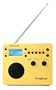 Tivoli Audio SongBook AM / FM Alarm Clock Travel Radio, Yellow