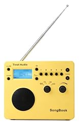 Tivoli Audio SongBook AM / FM Alarm Clock Travel Radio, Yellow
