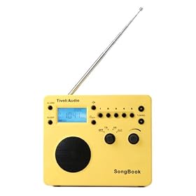 Tivoli Audio SongBook AM FM Alarm Clock Travel Radio, Yellow by Tivoli Audio