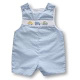 Chabr� Cars and Trucks Smocked Romper, Rompers, Boysby Chabr�