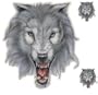 Pilot Automotive LT-06004 Wolf Fang Graphic Lethal Threat Decal