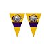 LSU Tigers NCAA 25Ft String Of 6 x 9 Party Pennants (Flags) by BSI Products Inc.