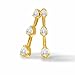 1/2 Carat Pear Shape Three Stone Pendant in 14K white gold