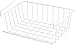 YBM HOME Under Shelf Storage Basket, 12-inch, White #1184