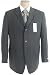 Search Our Specialty Mall : Calvin Klein Mens Single Breasted 3 Button Charcoal Gray Wool Suit - Size 44S