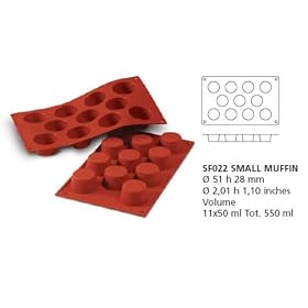 Plaque en silicone "Muffins x 11"
