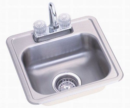 Buy Elkay KQ1515D5BFS2 Revere Kitchen Queen 15-by-15-by-5 Inch Stainless Steel Bar Bowl with Faucet and Strainer online at Discounted New and Used prices. Delivered to your door with Off-The-Bookshelf.