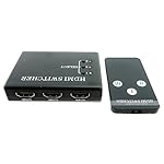 【ノーブランド品】HDMI セレクター 切替 器 増設 3入力1出力 リモコン 付き