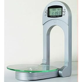 NewLine Space Saver Digital Glass Kitchen Scale