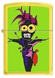 Zippo Custom Lighter - Scary Voodoo Doll Lemon Lime RARE!