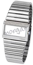 Morgan Ladies Analogue Bracelet Watch With Stone Set Case