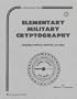 Elementary Military Cryptography